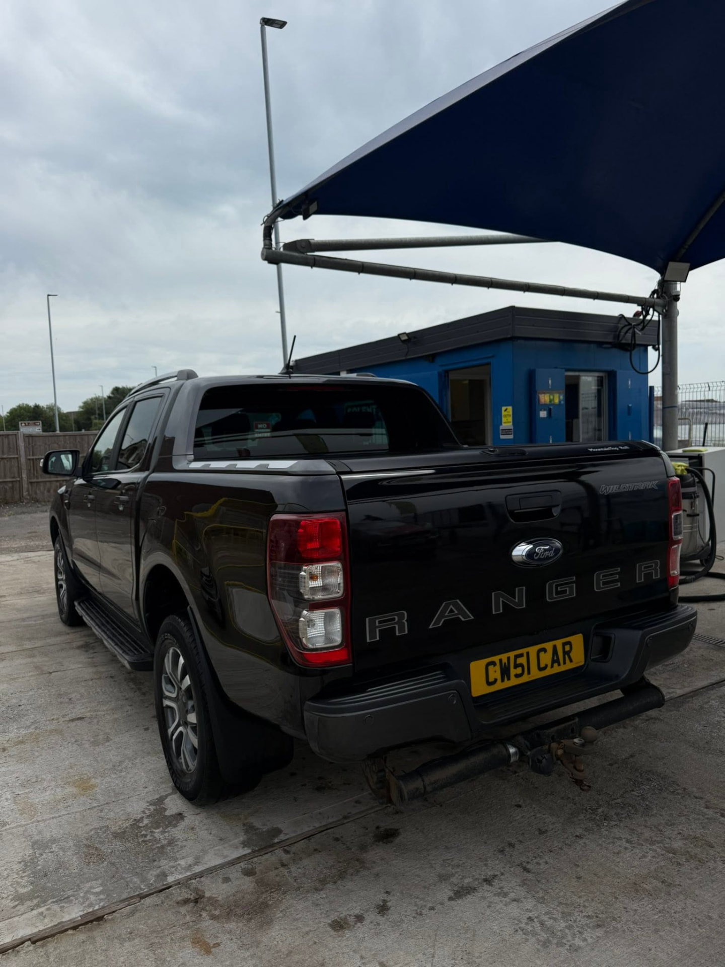 Ford Ranger Wildtrak at the Solent Car Wash bay