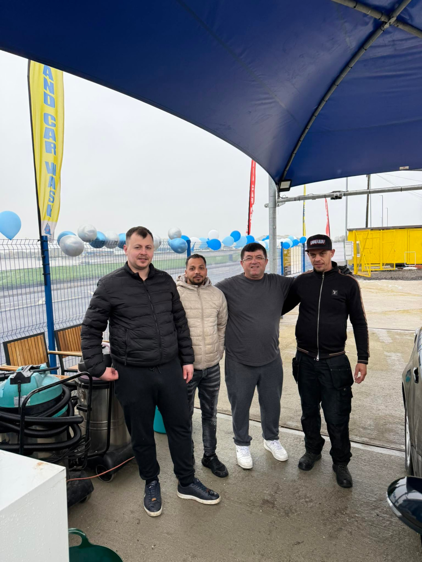 The Solent Car Wash and Valeting team at the opening of their new Portsmouth facility